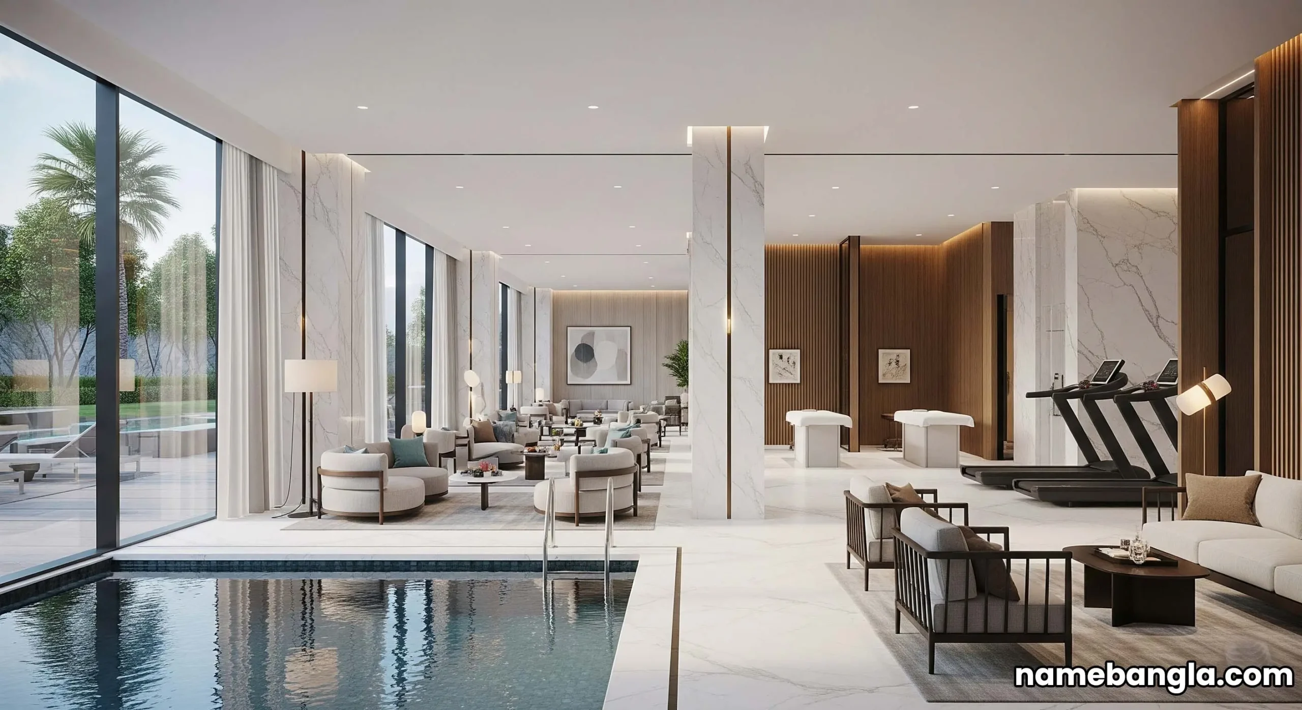 Diriyah Gate luxury hotel spa, serene wellness area.