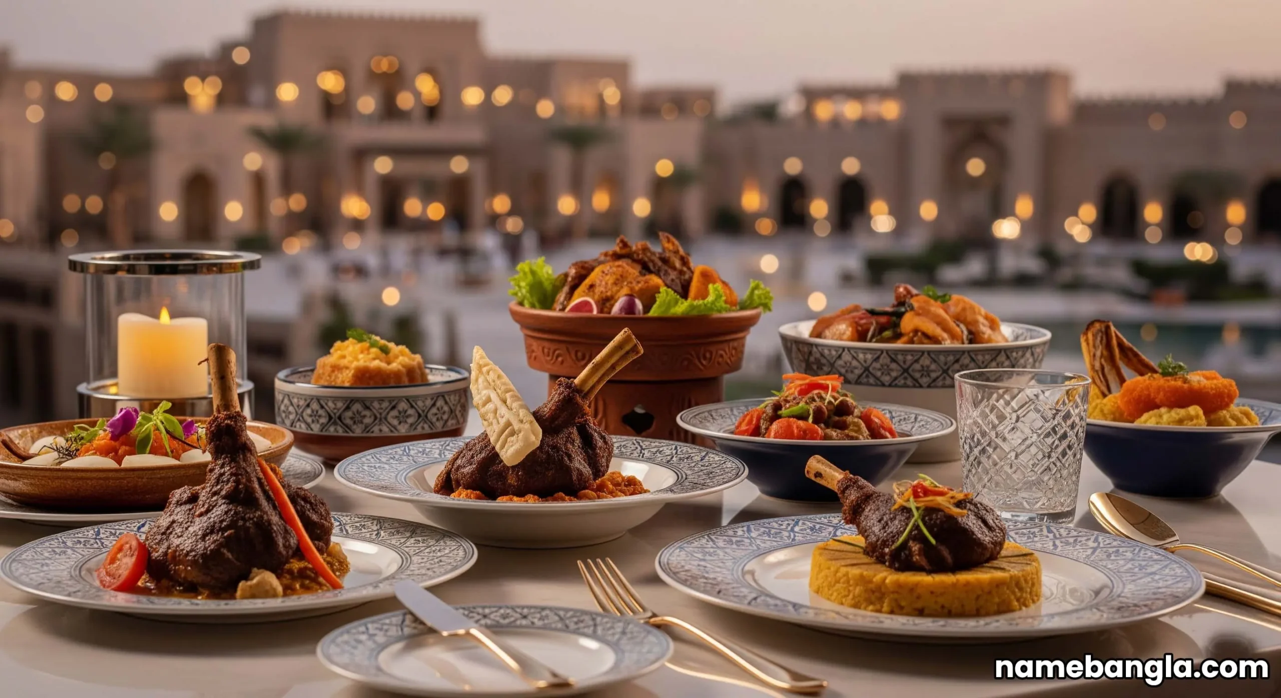 Diriyah Gate opulent dining experience, Saudi cuisine.