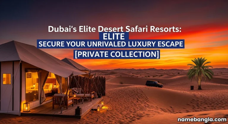 Dubai's Elite Desert Safari Resorts: Secure Your Unrivaled Luxury Escape [Private Collection]