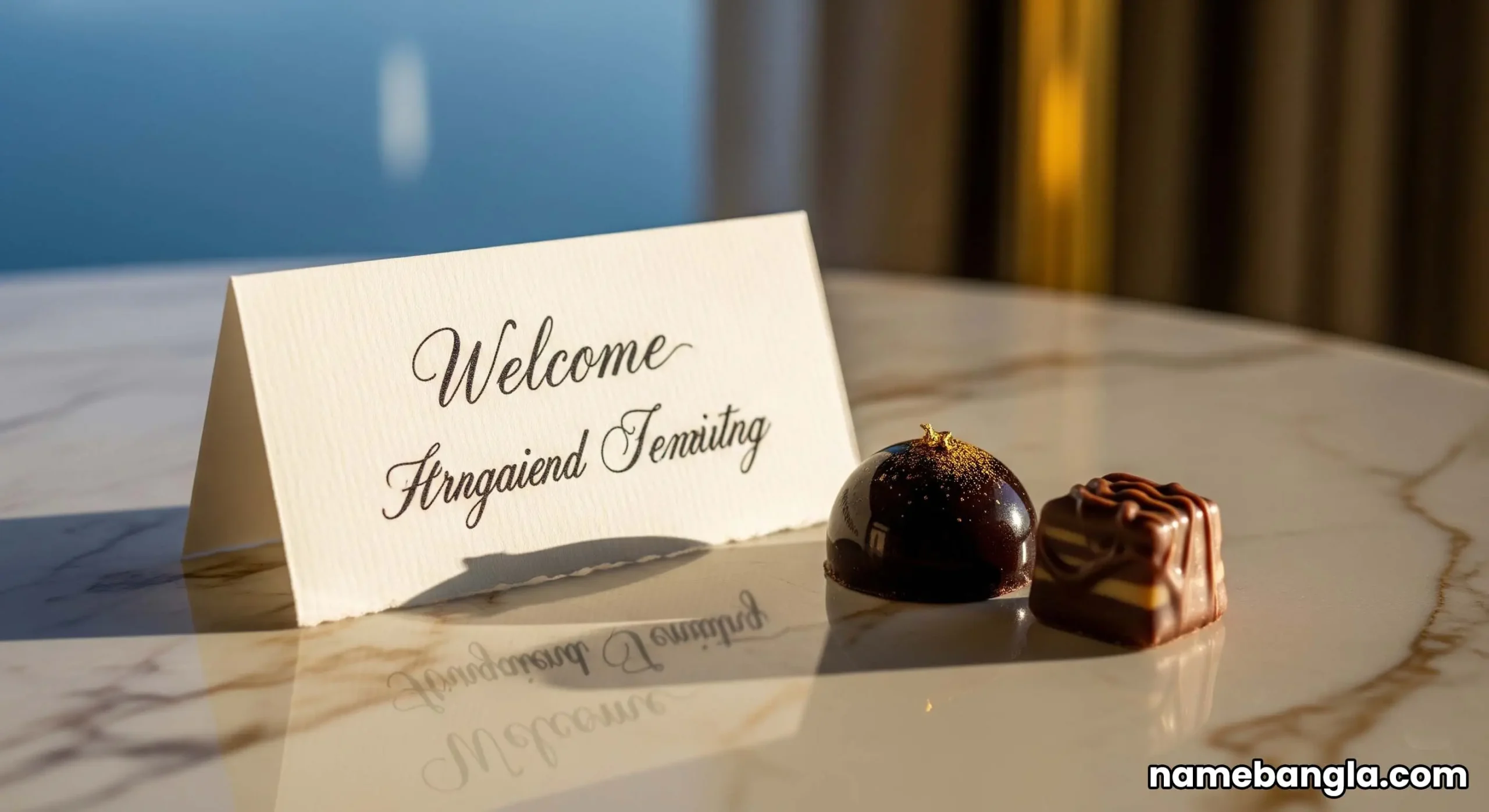 Close-up of a bespoke welcome amenity in a Burj Al Arab Royal Suite during an opulent UAE honeymoon journey from the UK.