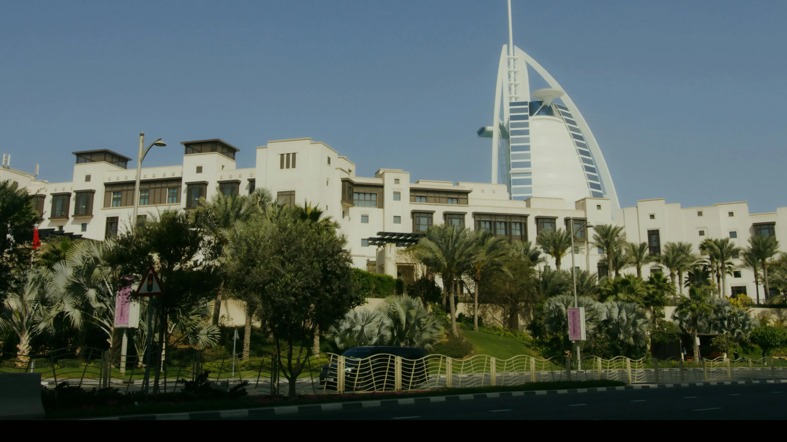 The iconic sail-shaped Burj Al Arab Jumeirah hotel in Dubai.