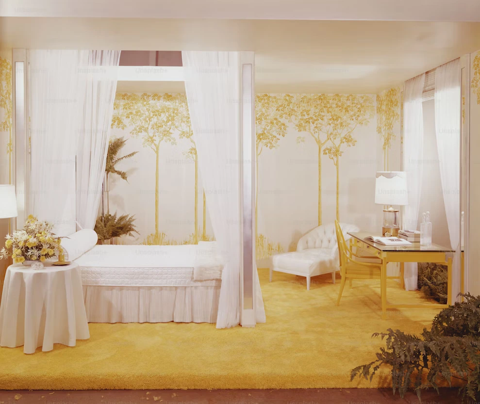 The opulent two-story interior of a suite at the Burj Al Arab.