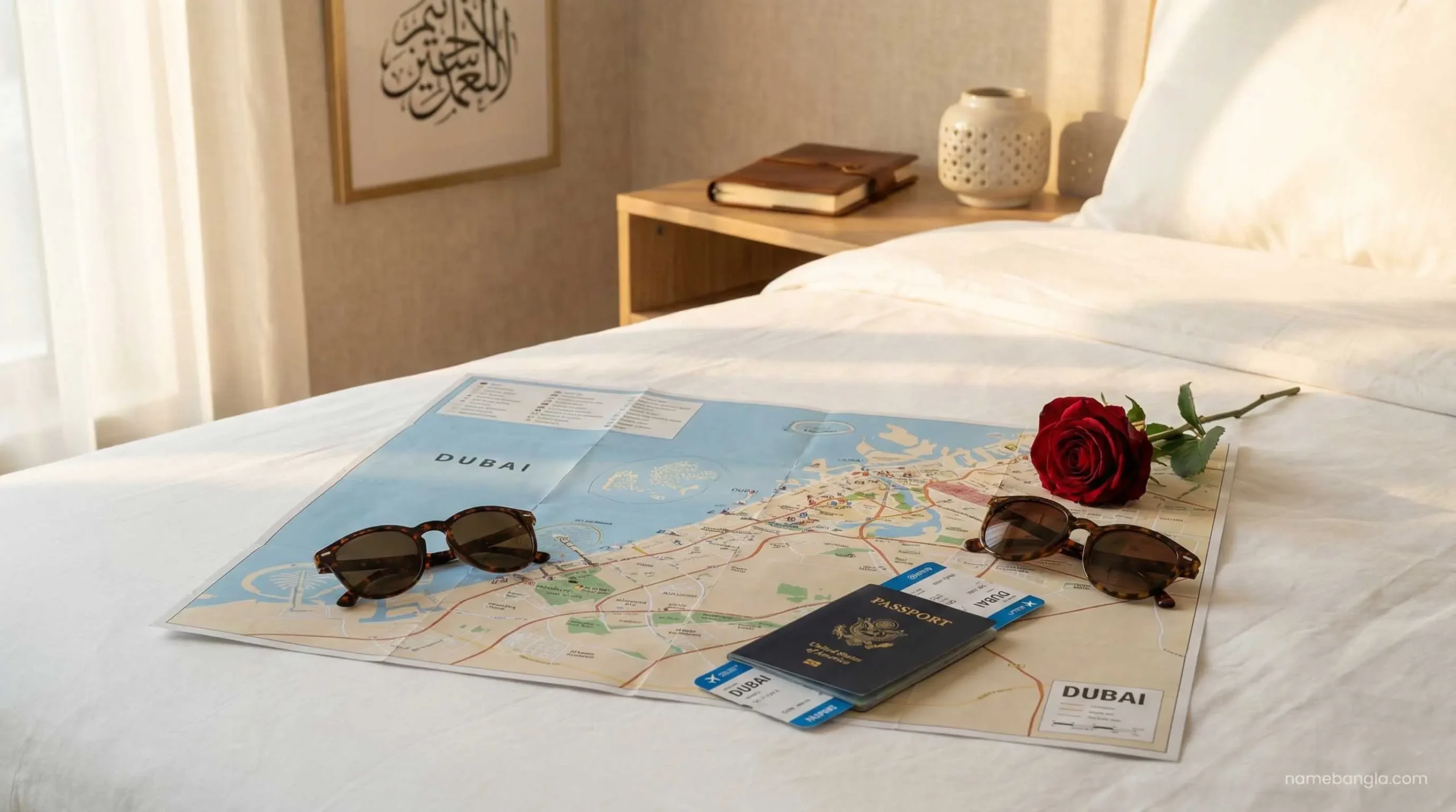 Dubai honeymoon itinerary planner map and tickets 2026.