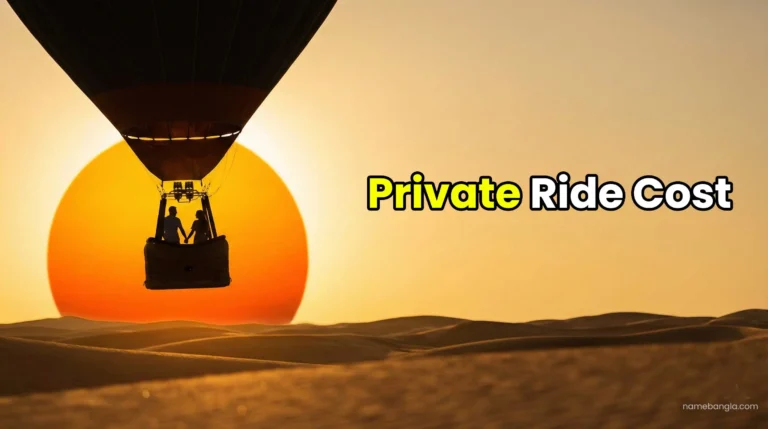Cost of private hot air balloon ride for couples in Dubai 2026.