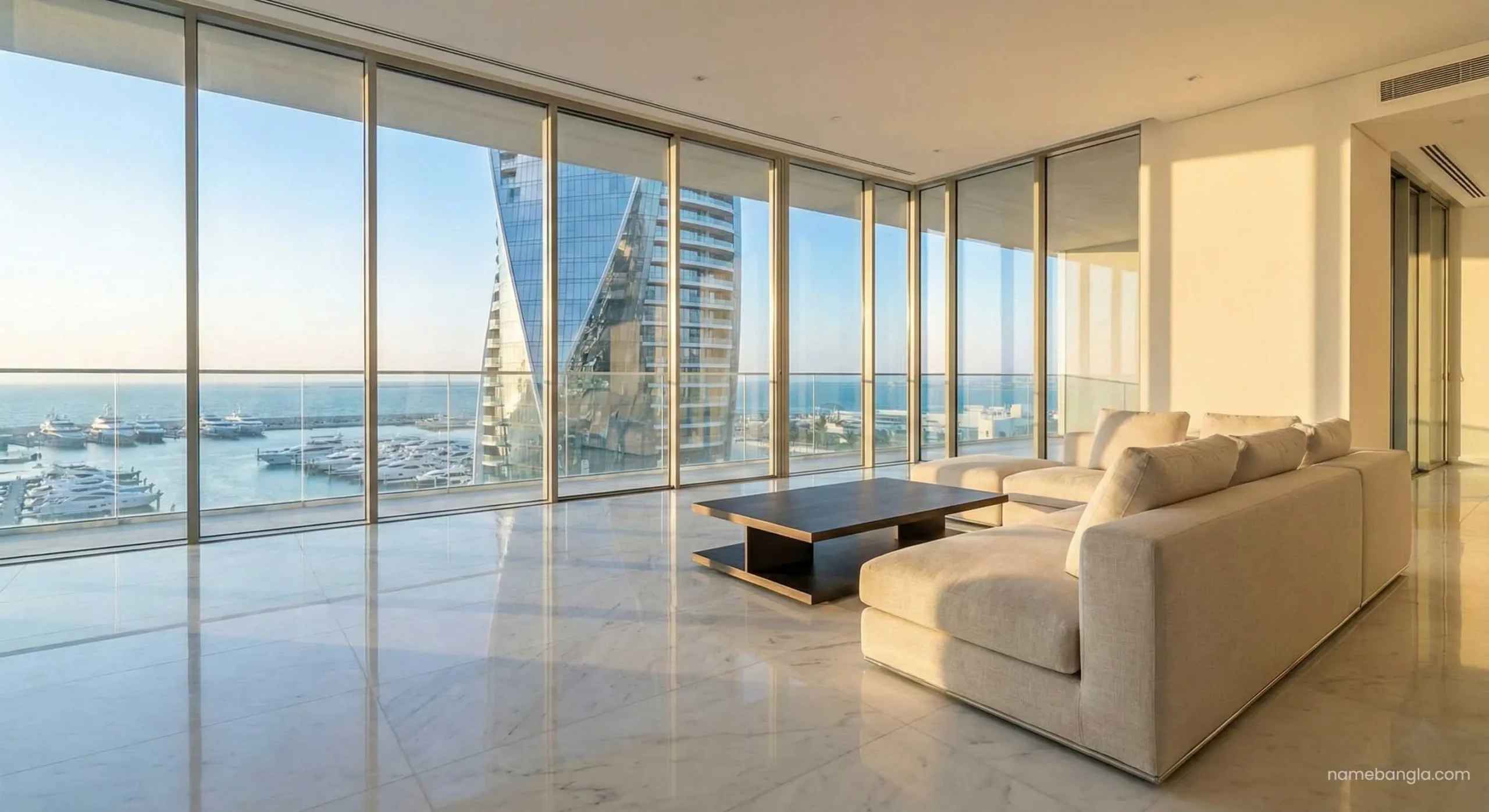 Rendering of luxury off-plan residential tower in Dubai for 2026 investment.
