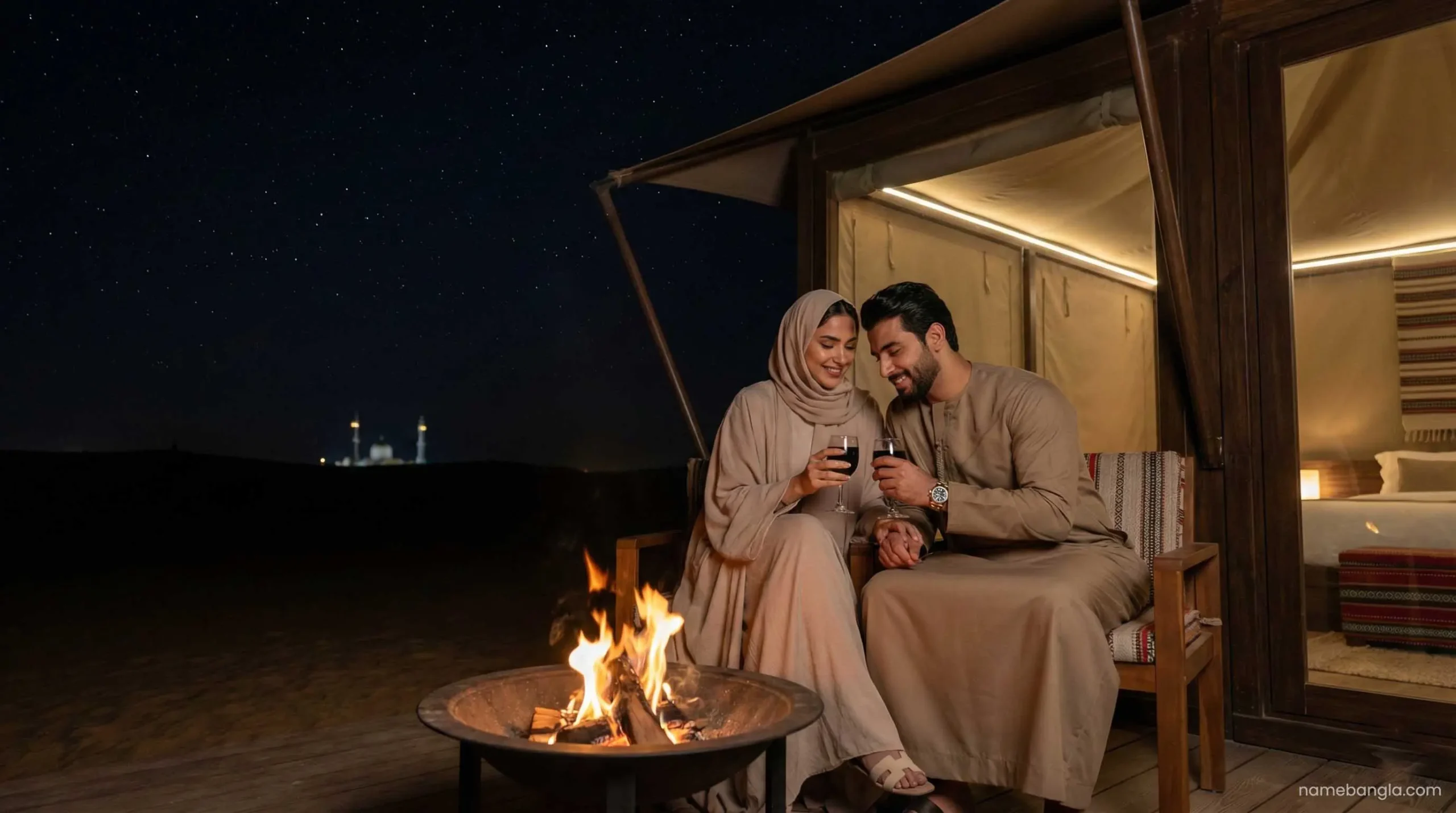 Romantic night stay at The Nest by Sonara Camp Dubai.