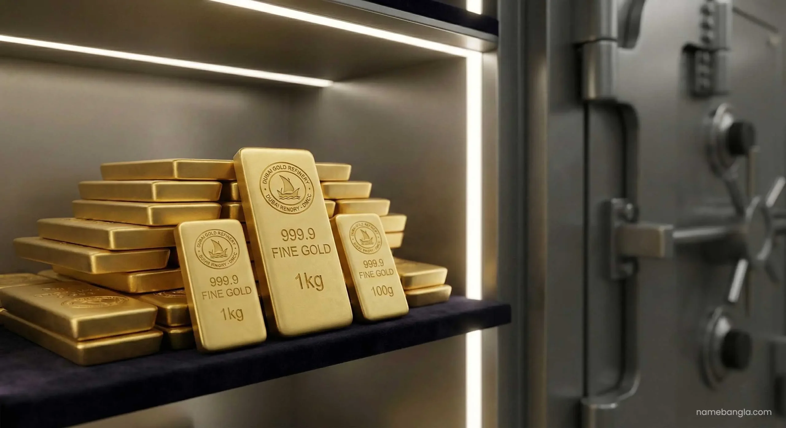 24K gold bars investment stack Dubai 2026.