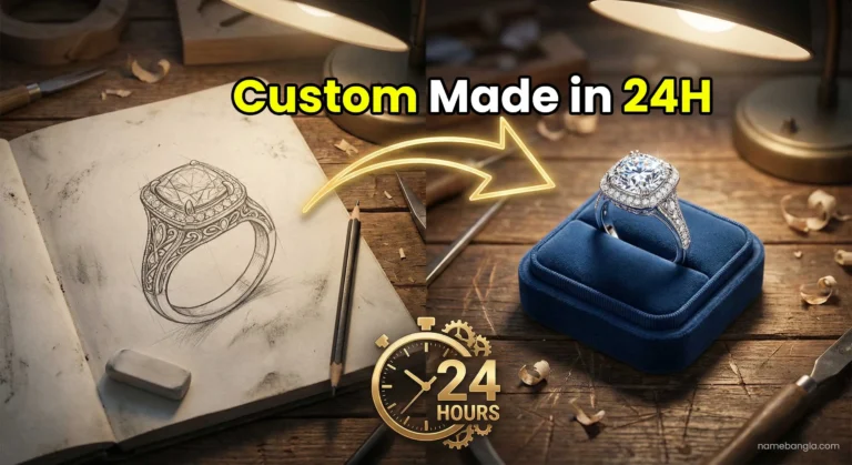 Custom jewelry making process from sketch to reality in Dubai 2026.