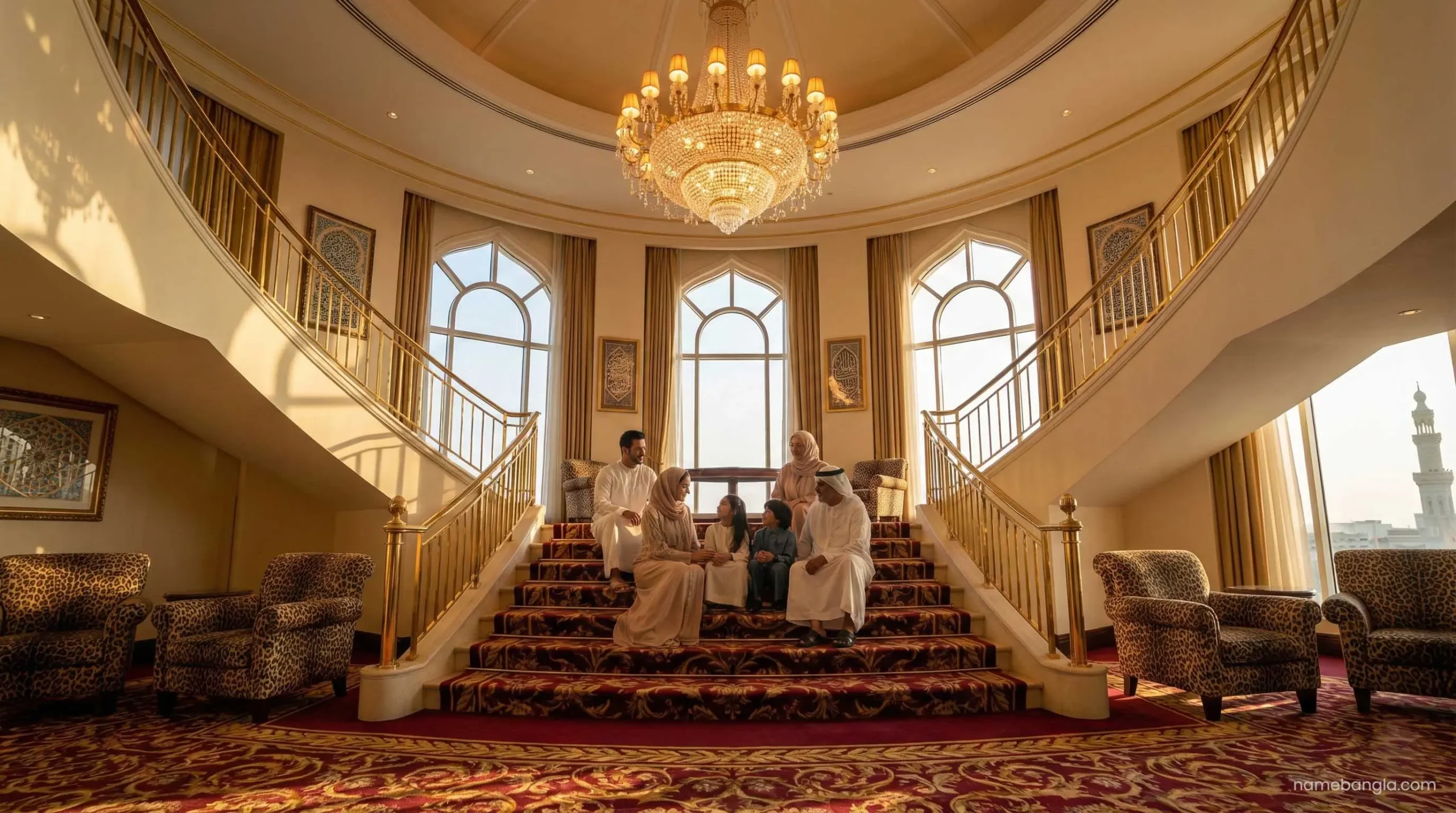 Royal Suite interior Burj Al Arab gold luxury.