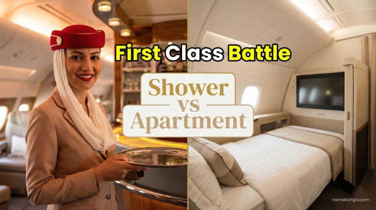 Comparison of Emirates and Etihad First Class cabins.
