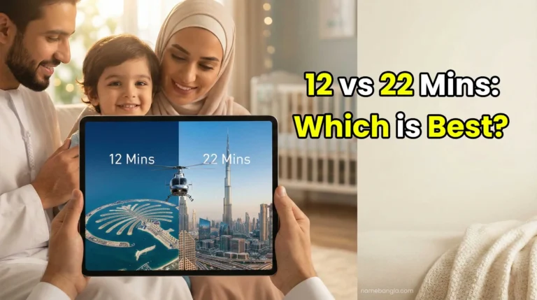 Comparison of 12 minute and 22 minute helicopter tours in Dubai.