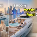 Comparison of 50ft vs 100ft yacht rental prices in Dubai.