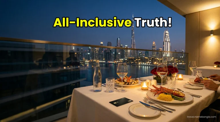 A high-net-worth family enjoying a lavish half-board luxury dining experience at Atlantis The Palm Dubai.