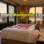 A high-net-worth newlywed couple enjoying a premium luxury honeymoon package at Atlantis The Palm Dubai.